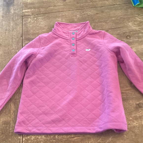 Vineyard Vines Pink Quilted Pullover NWOT size medium - Picture 2 of 5